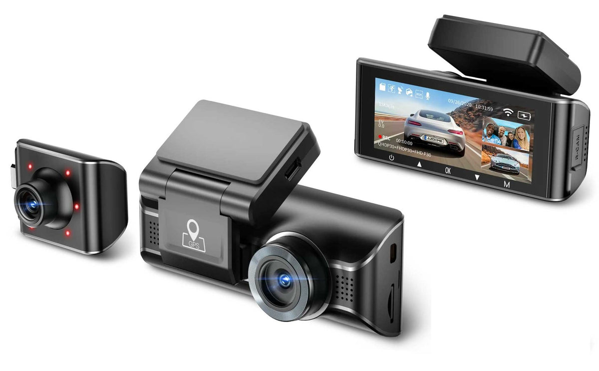 AZDome M770 Pro 3CH 4K Wifi GPS 64 go dashcam