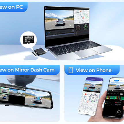 <tc>AZDome PG17 Pro 4K 2CH Wifi GPS 128 Go dashcam</tc>