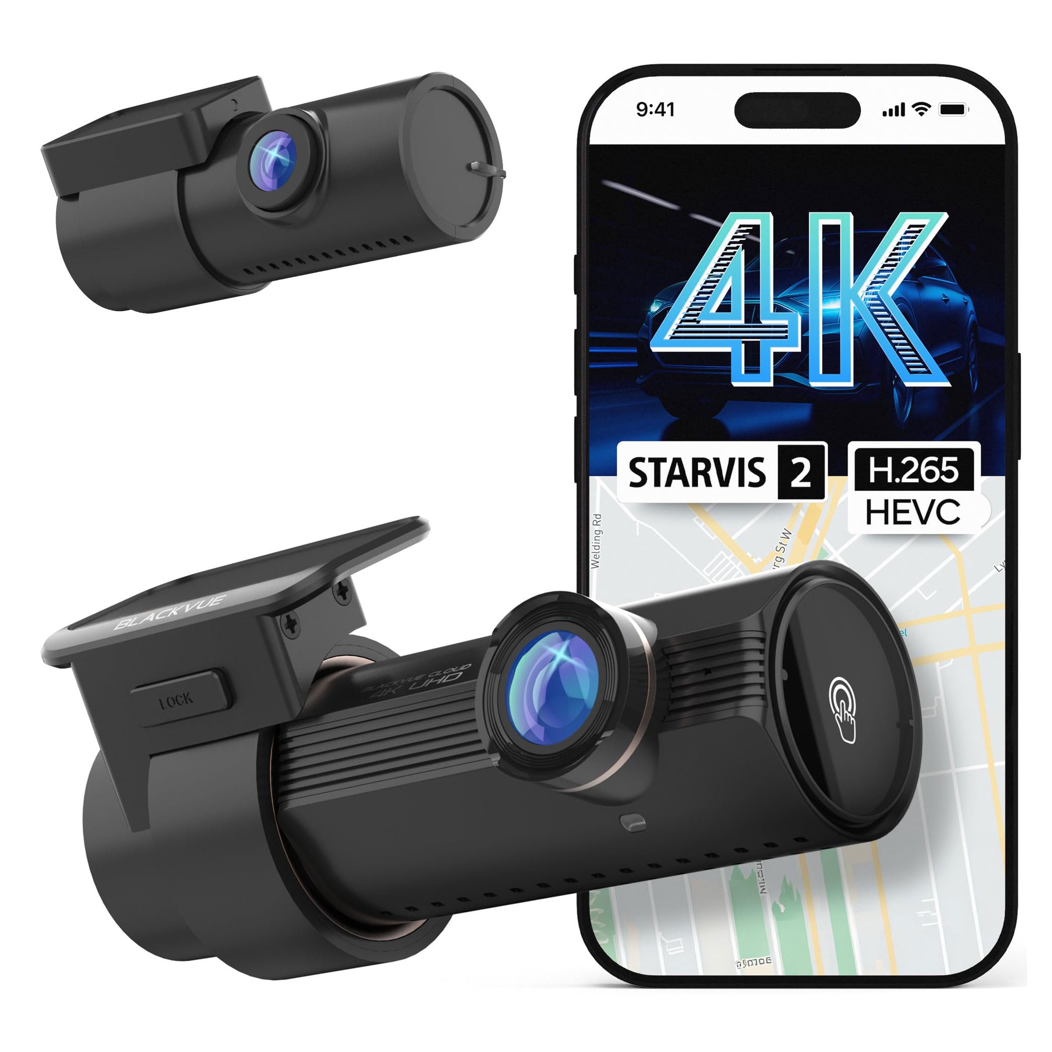 BlackVue DR970X 2CH Plus II 4K Cloud Wifi GPS 64gb