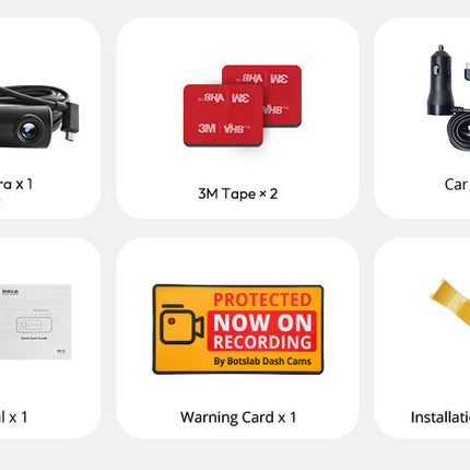 Botslab G980H Pro 3CH 4K Wifi GPS 128 Go dashcam