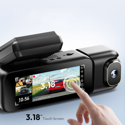 Botslab G980H Pro 3CH 4K Wifi GPS 128 Go dashcam