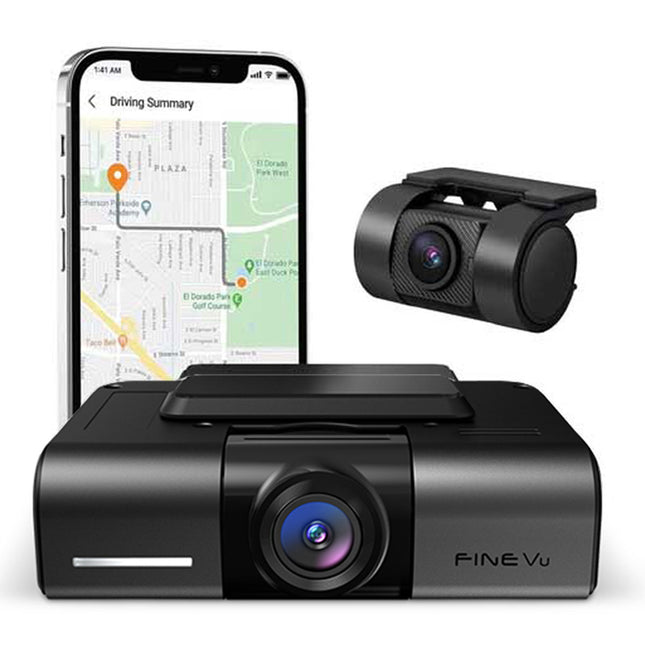 FineVu GX4K 2CH 4K Wifi GPS 32 Go dashcam