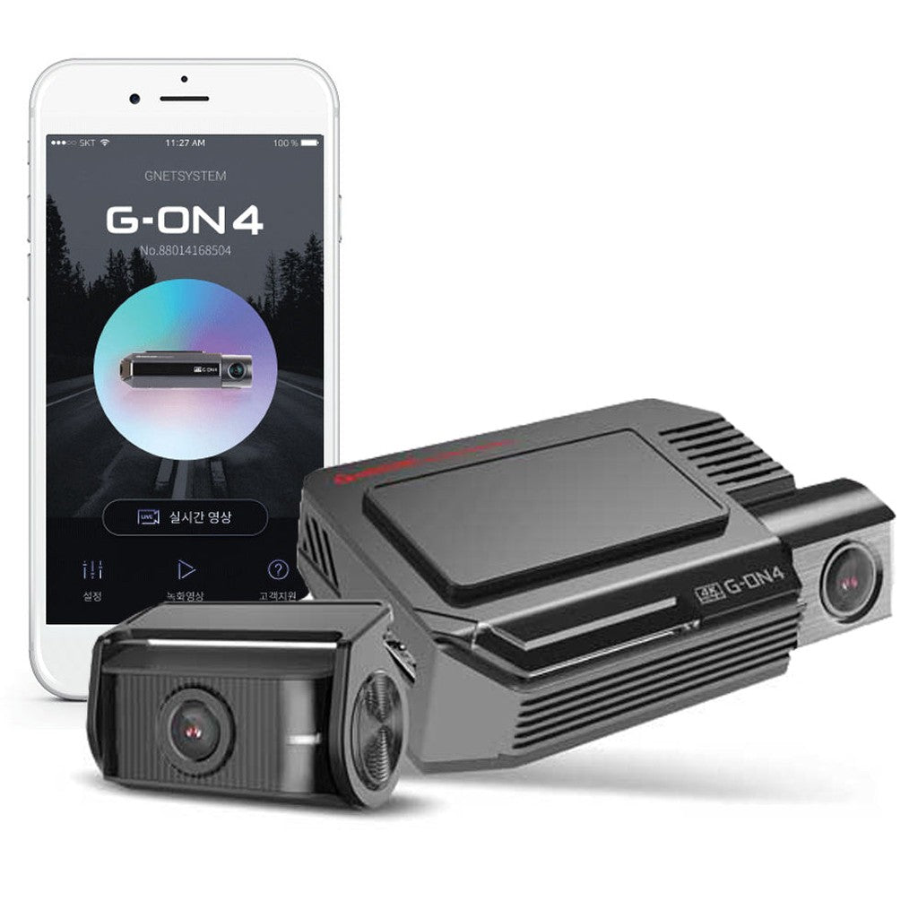 Gnet G-ON4 Pro 2CH 4K Cloud Wifi GPS 64 go dashcam