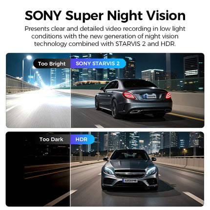 <tc>AZDome M660 Max 4 canaux, 128 Go, 4K, Wi-Fi, GPS, dashcam à 360 degrés</tc>