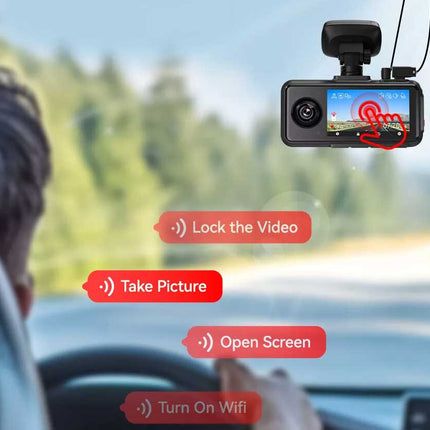 <tc>Redtiger A6 3CH 2K Touch Wifi GPS 64 go dashcam</tc>