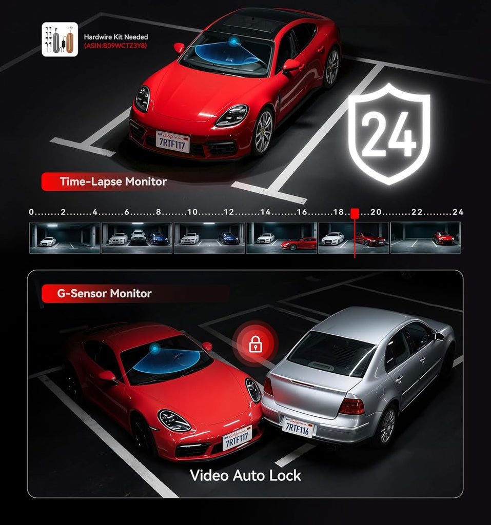 Redtiger F11 4K 1CH Wifi 32 Go dashcam