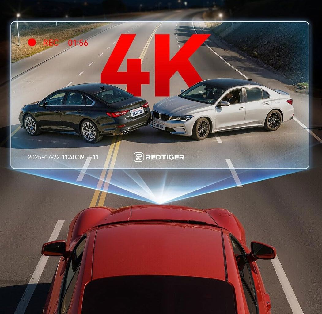 Redtiger F11 4K 1CH Wifi 32 Go dashcam