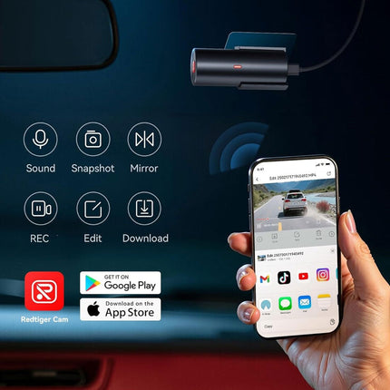 Redtiger F11 4K 1CH Wifi 32 Go dashcam