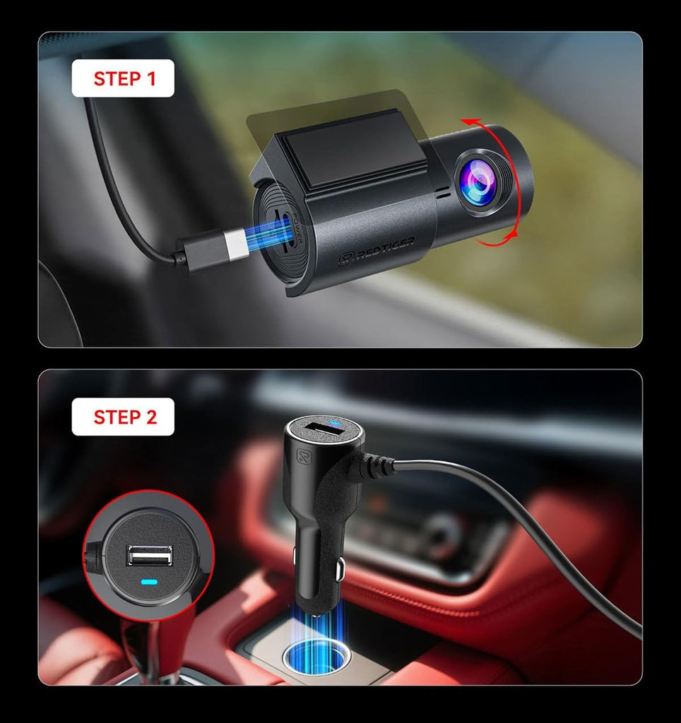 Redtiger F11 4K 1CH Wifi 32 Go dashcam
