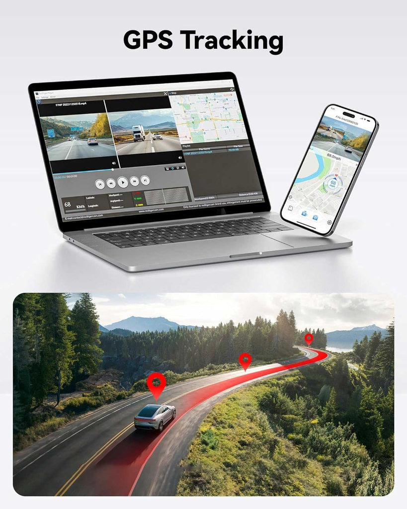 Redtiger F7NS 4K 1CH Wifi GPS dashcam