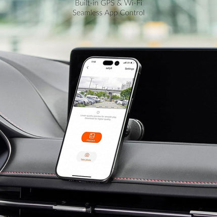 SAFY9 2CH 4K Wifi GPS 64 Go dashcam