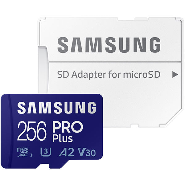 Samsung carte Micro SDXC Pro Plus 256 Go U3 V30 A2