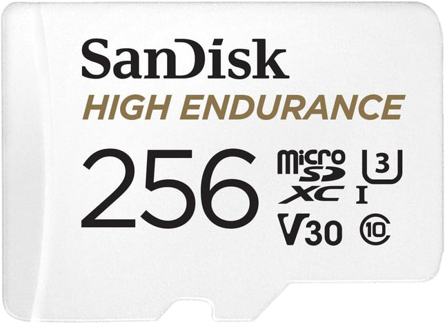 <tc>Sandisk 256 Go High Endurance U3 V30, carte microSD</tc>