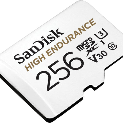 <tc>Sandisk 256 Go High Endurance U3 V30, carte microSD</tc>