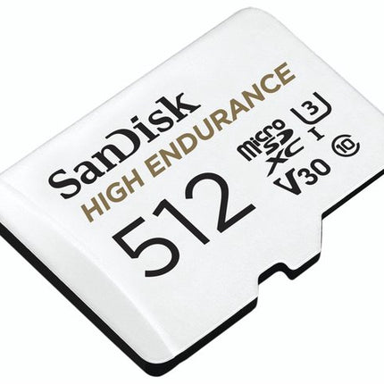 <tc>Sandisk 512 Go, carte microSD High Endurance U3 V30</tc>
