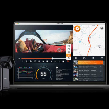 Vantrue E360 Cloud 5K 2CH Wifi GPS dashcam 360 degrés