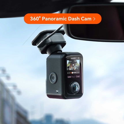 Vantrue E360 Plus Cloud 5K 3CH Wifi GPS dashcam 360 degrés