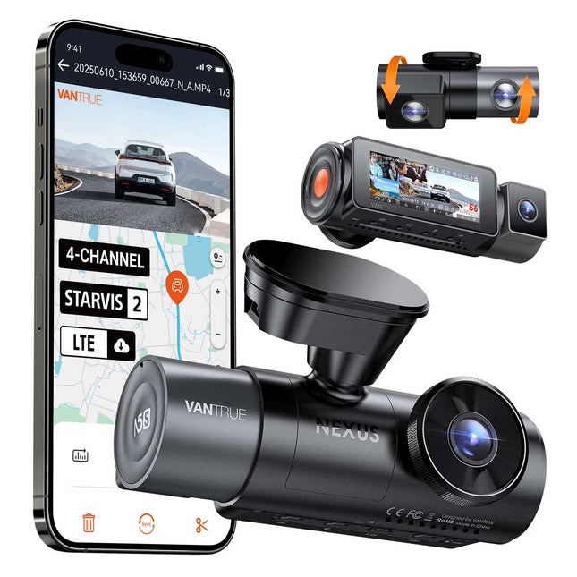 <tc>Vantrue N5S Cloud 2K 4CH Wifi GPS dashcam à 360 degrés</tc>
