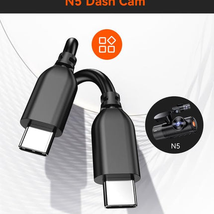 Vantrue N5 / N5S : câble de 15 mètres pour caméra arrière