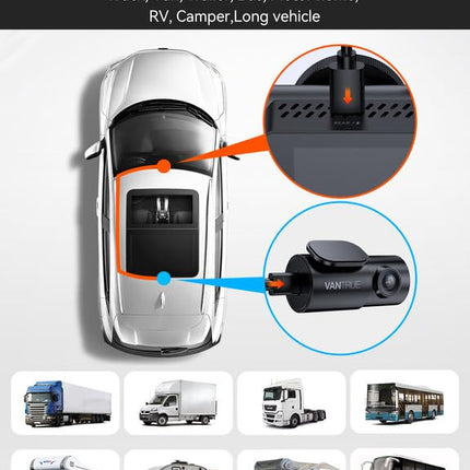 Vantrue N5 / N5S : câble de 15 mètres pour caméra arrière