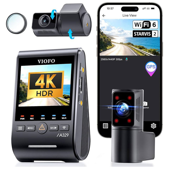 <tc>Viofo A329T 3CH 4K Wifi GPS dashcam</tc>