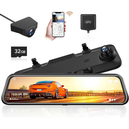 <tc>Wolfbox G840H 2K Wifi GPS 32 go Mirror dashcam</tc>