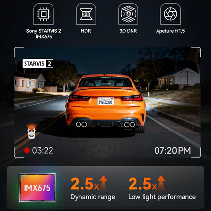 <tc>Wolfbox X3 Touch 2CH 2K Wifi GPS 64 Go dashcam</tc>