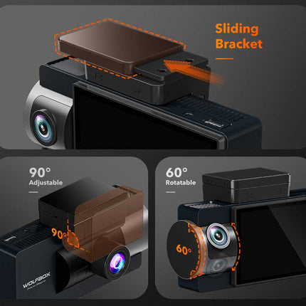 <tc>Wolfbox i17 3CH 4K Wifi GPS 64 go dashcam</tc>