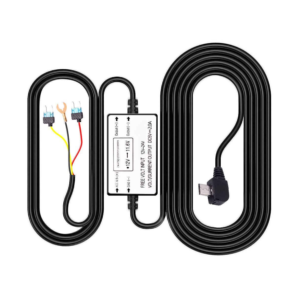 AZDome BN03 Kit hardwire Micro USB 3 fils
