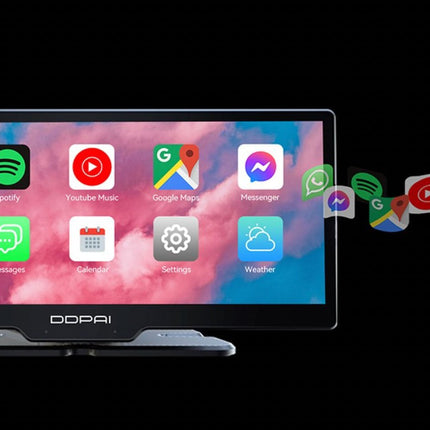 DDPai M5S 2K Wifi Bluetooth Carplay dashcam et moniteur