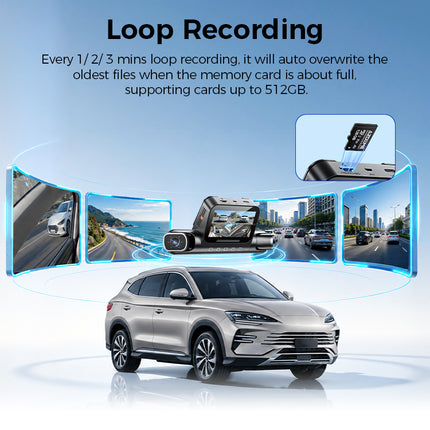 <tc>AZDome M660 Max 4 canaux, 128 Go, 4K, Wi-Fi, GPS, dashcam à 360 degrés</tc>