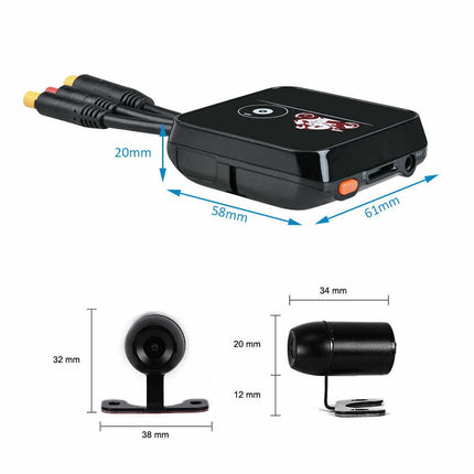Motocam E6L 2CH Dual Wifi dashcam pour moto