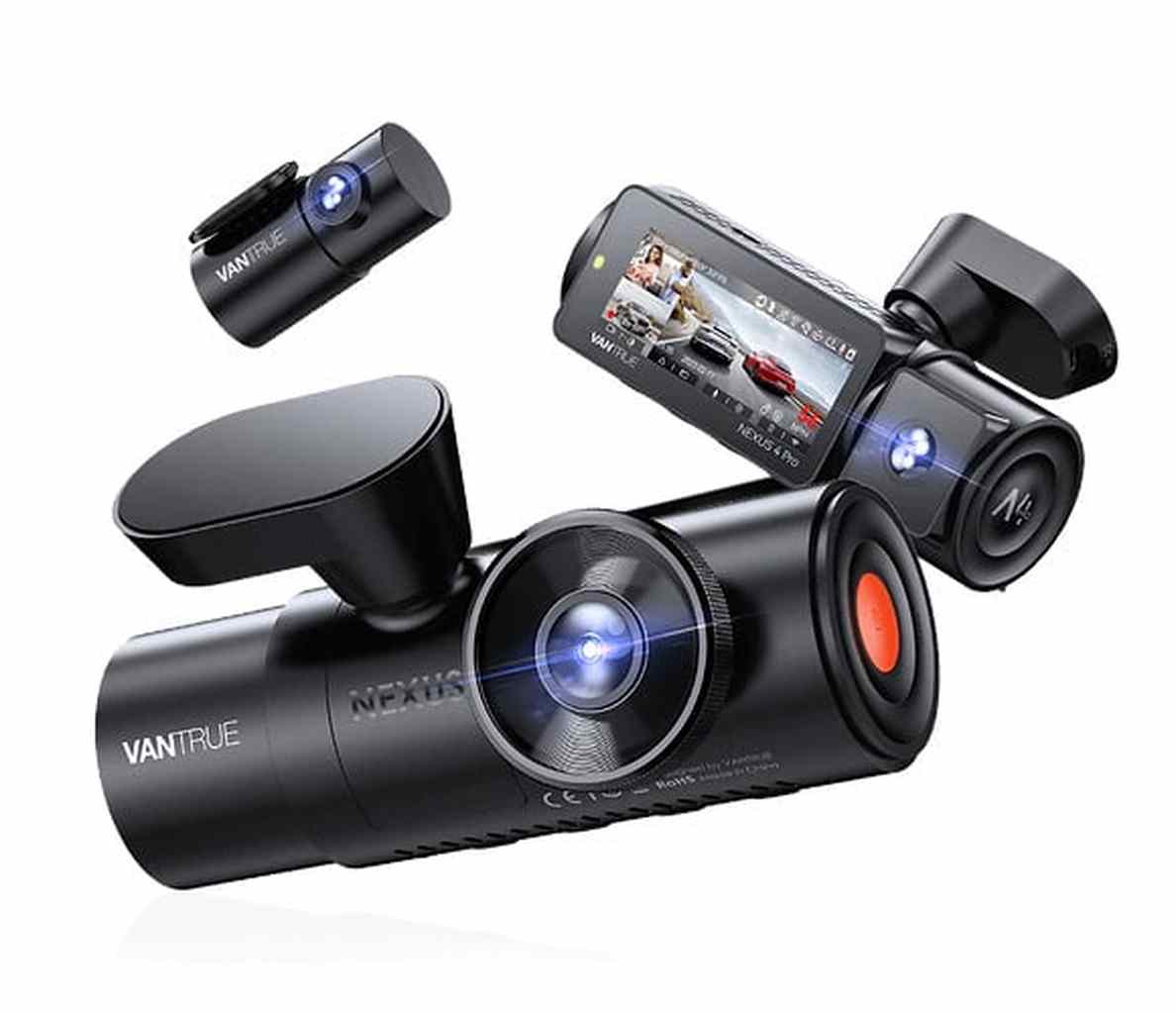 Vantrue N4 Pro Triple 3CH 4K Wifi GPS dashcam